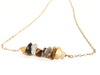 Crazy Lace Agate Bar Necklace