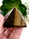Tiger Eye Pyramid 41mm WL - Solar Plexus Chakra Stone