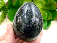 Indigo Gabbro Mystic Merlinite Crystal Egg 60mm QN