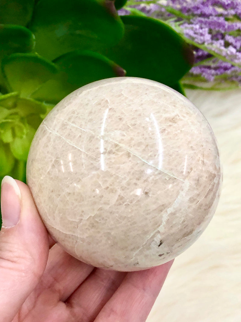 Moonstone Sphere 65mm QS