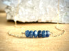Blue Kyanite Bar Necklace