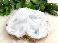 Snow Quartz White Sugar Geode Raw 155mm ER