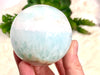 Blue Aragonite Caribbean Calcite Sphere 60mm EO