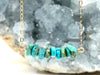 Genuine Raw Turquoise Bar Necklace-- Sagittarius & December Birthstone