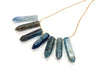 Blue Kyanite Point Bar Necklace