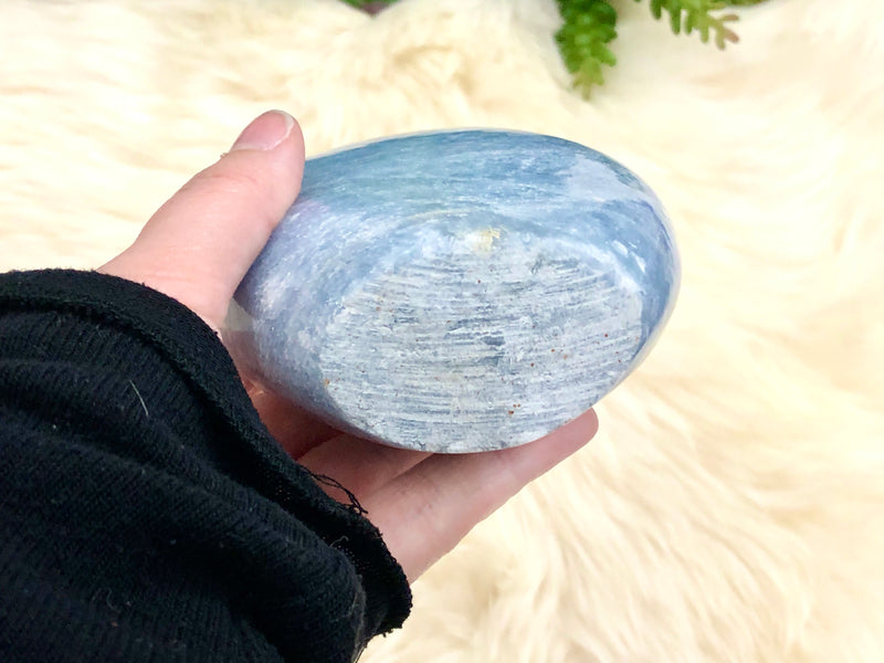 Blue Calcite Freeform Stone 116mm FR