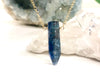 Blue Kyanite Point Bar Necklace