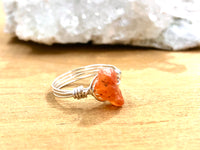 Raw Carnelian Ring