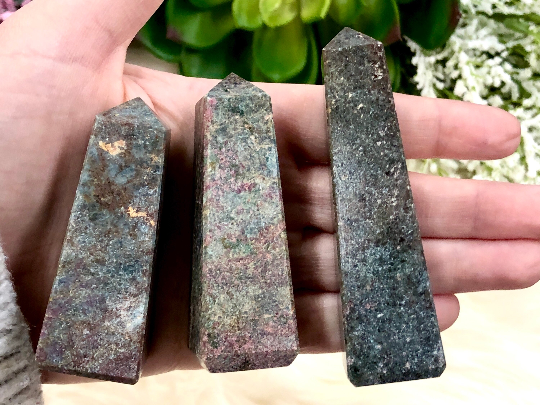 Ruby in Kyanite Towers - Throat Chakra - Root Chakra