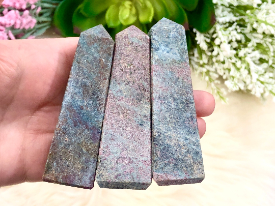 Ruby in Kyanite Towers - Throat Chakra - Root Chakra