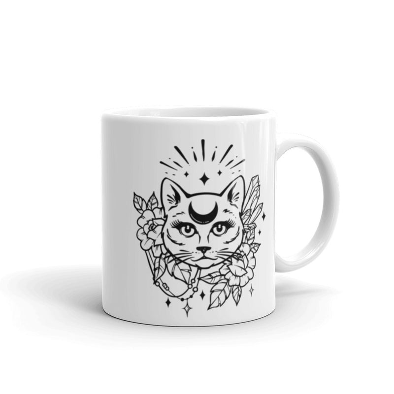 Magical Cat Mug for Witch's Brews